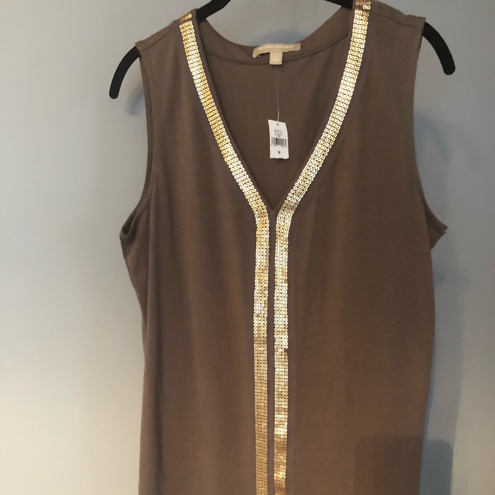 Banana Republic embellished tank